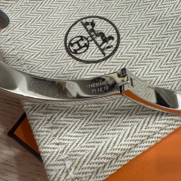 Hermes Mini Clic Chaine d'Ancre bracelet Size PM Marron Glacé