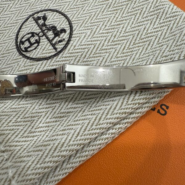 Hermes Mini Clic Chaine d'Ancre bracelet Size PM Marron Glacé