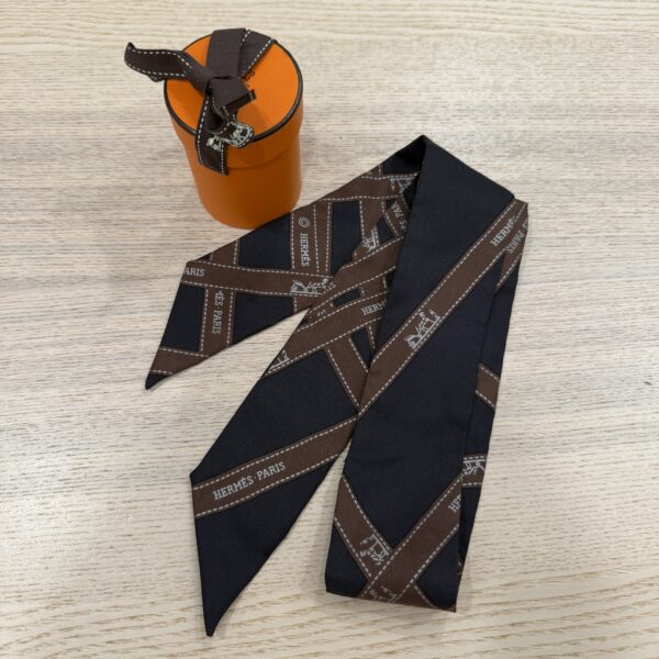 Hermes Multicolor Silk Twilly