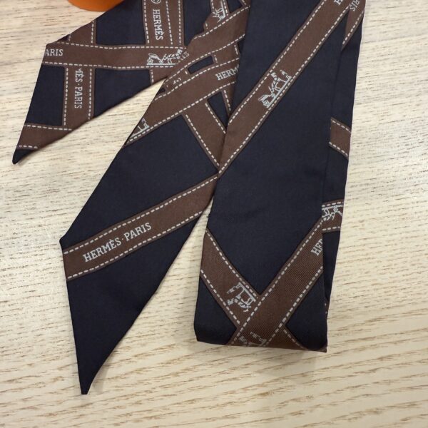 Hermes Multicolor Silk Twilly