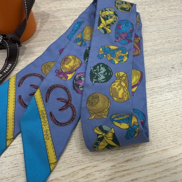 Hermes Multicolor Silk Twilly