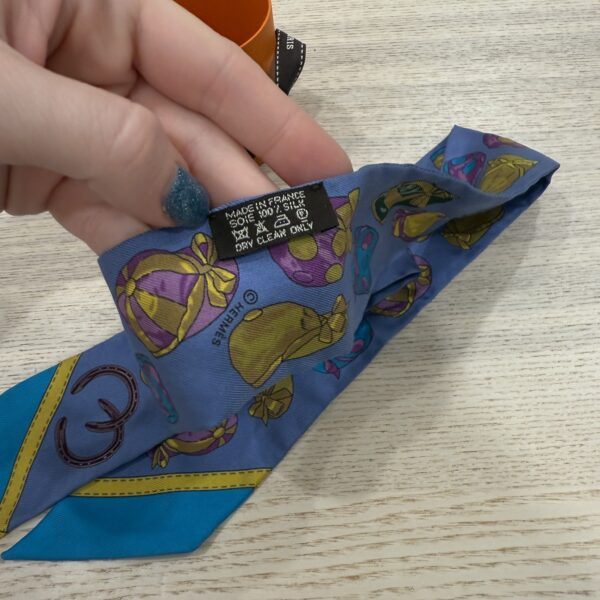 Hermes Multicolor Silk Twilly