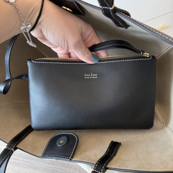 Polene Cyme Mini Edition Textured Black