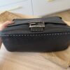 Fendi Calfskin Romano Selleria Mama Baguette Black
