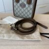 Gucci GG Supreme Small Tote Bag Brown Beige