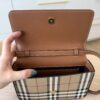 Burberry E-Canvas Vintage Check Hampshire Crossbody Archive Beige