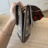 Gucci GG Supreme Monogram Web Neo Vintage Double Flap Messenger Bag Beige New Acero