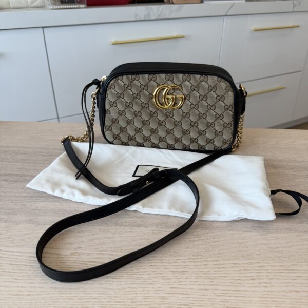 Gucci GG Marmont Canvas Small Shoulder Bag