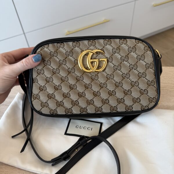 Gucci GG Marmont Canvas Small Shoulder Bag