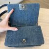 Chanel Denim Quilted Small Boy Flap Blue