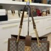 Gucci GG Supreme Monogram Medium Padlock Tote Brown