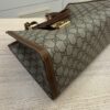 Gucci GG Supreme Monogram Medium Padlock Tote Brown
