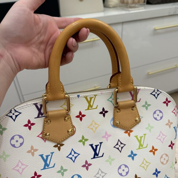 Louis Vuitton Monogram Multicolor Alma White