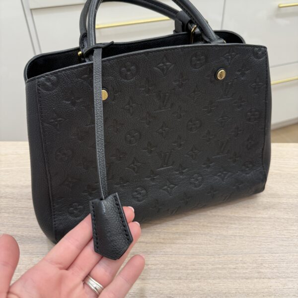 Louis Vuitton Monogram Empreinte Noir Montaigne MM