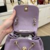 Chanel Lambskin Quilted Small Duma Drawstring Backpack Light Purple