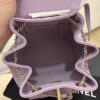 Chanel Lambskin Quilted Small Duma Drawstring Backpack Light Purple
