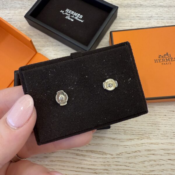 Hermes Farandole Earrings, Small Model Sterling Silver