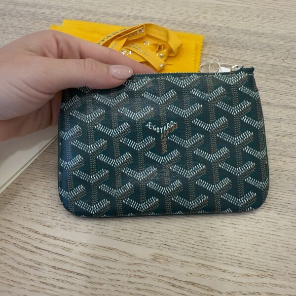 Goyard Goyardine Mini Senat Pochette Green