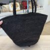 The Row Raffia Emilie Tote Bag Black