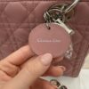 Christian Dior Lambskin Cannage Medium Lady Dior Silver Hardware Mauve