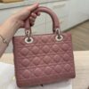 Christian Dior Lambskin Cannage Medium Lady Dior Silver Hardware Mauve