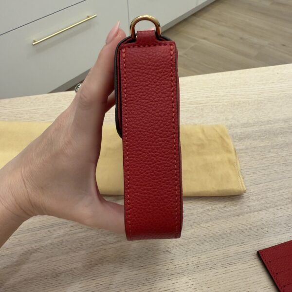 Louis Vuitton Empreinte Pochette Felicie Chain Wallet Red