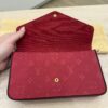 Louis Vuitton Empreinte Pochette Felicie Chain Wallet Red