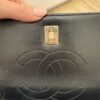 Chanel Lambskin Quilted Small Trendy CC Dual Handle Flap Bag Black Gold Hardware