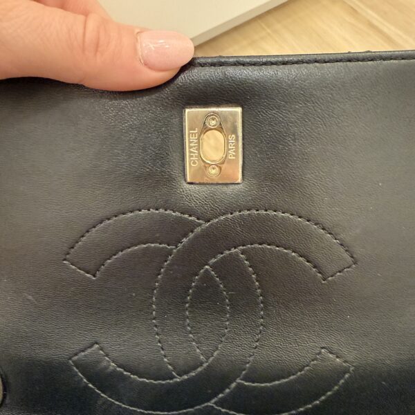 Chanel Lambskin Quilted Small Trendy CC Dual Handle Flap Bag Black Gold Hardware