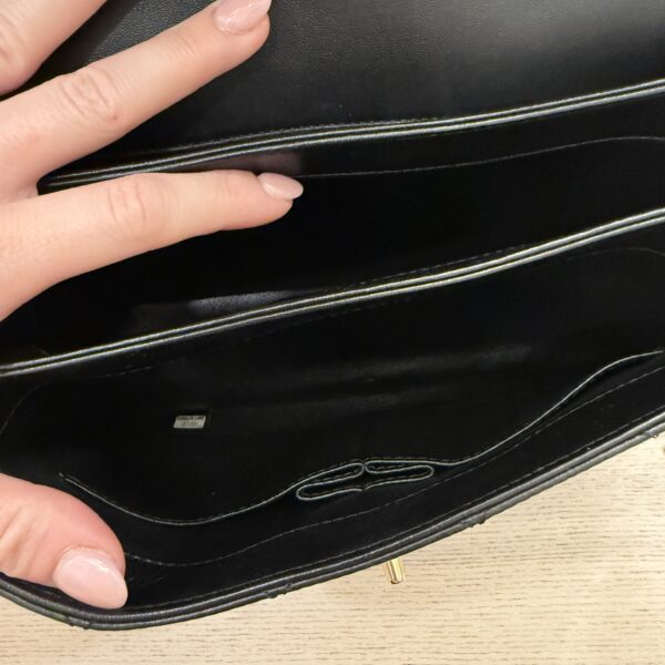 Chanel Lambskin Quilted Small Trendy CC Dual Handle Flap Bag Black Gold Hardware