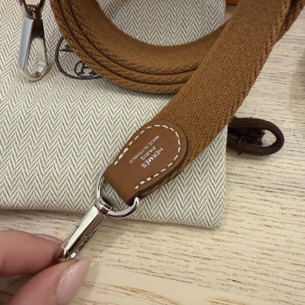 Hermes Taurillon Clemence Evelyne TPM Gold with Silver Hardware