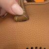 Hermes Taurillon Clemence Evelyne TPM Gold with Silver Hardware