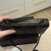 Chanel Lambskin Quilted Trendy CC Wallet On Chain WOC So Black / Black Hardware