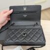Chanel Lambskin Quilted Trendy CC Wallet On Chain WOC So Black / Black Hardware