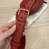 Gucci Calfskin Matelasse GG Marmont Belt Bag 95 38 Red