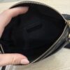 Chanel Crumpled Lambskin Quilted Waist Bag Fanny Pack Black
