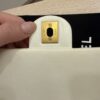 Chanel White Shiny Quilted Lambskin Mini Flap Bag Aged Gold Hardware