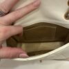 Chanel White Shiny Quilted Lambskin Mini Flap Bag Aged Gold Hardware