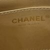 Chanel White Shiny Quilted Lambskin Mini Flap Bag Aged Gold Hardware