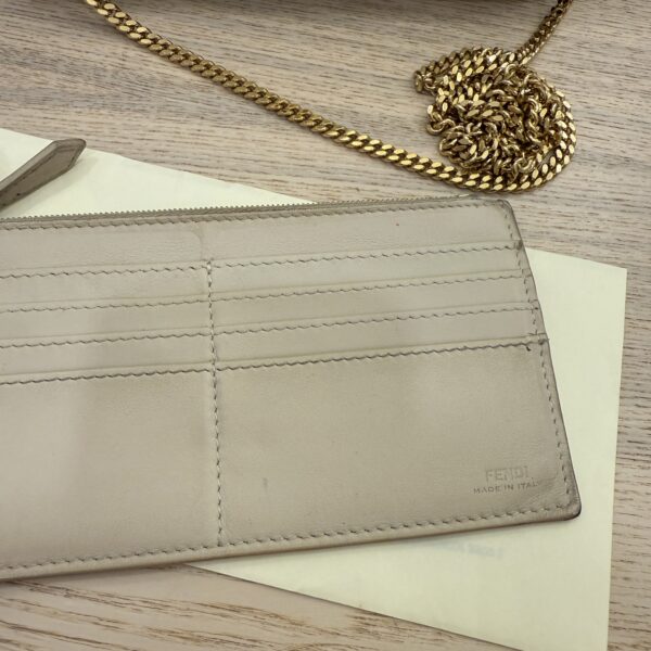 Fendi Vitello Grace Matte Fendigraphy Wallet on Chain