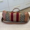 Gucci Monogram Vintage Web Medium Top Handle Bag Pink