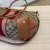 Gucci Monogram Vintage Web Medium Top Handle Bag Pink