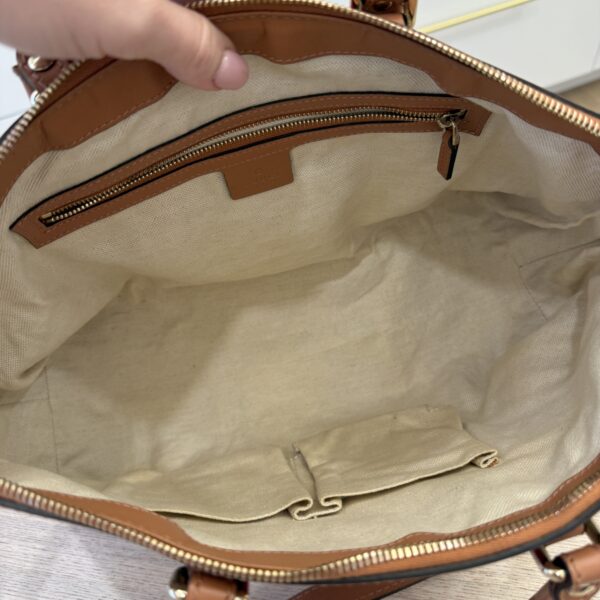 Gucci Monogram Vintage Web Medium Top Handle Bag Pink