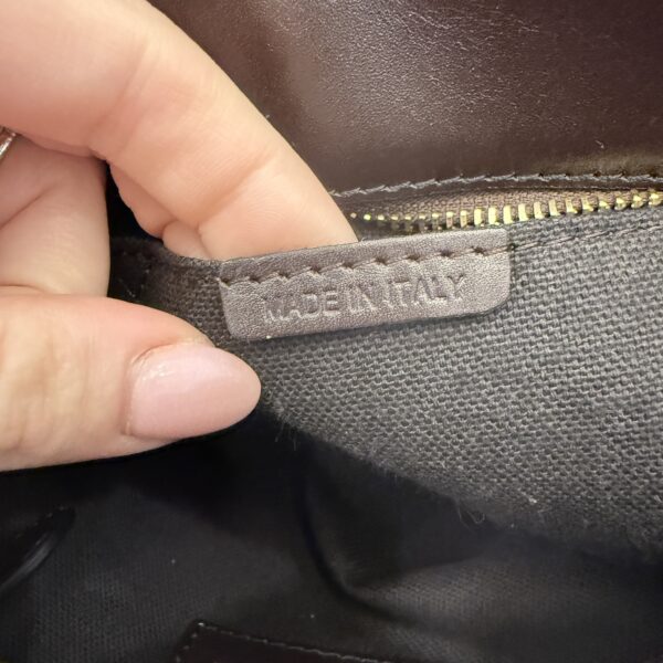 Burberry Beige/Dark Brown Haymarket Check Coated Canvas And Leather Shoulder Bag