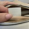 Gucci GG Supreme Monogram Small Horsebit 1955 Shoulder Bag Beige White