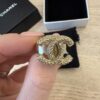 Chanel Antique Gold CC Ring Size 7