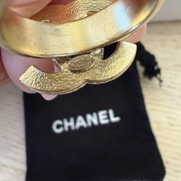 Chanel Antique Gold CC Ring Size 7