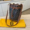 Goyard Goyardine Petit Flot Bucket Bag PM Black and Tan