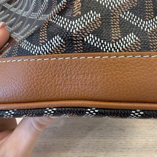 Goyard Goyardine Petit Flot Bucket Bag PM Black and Tan