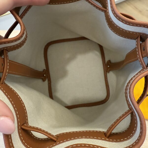 Goyard Goyardine Petit Flot Bucket Bag PM Black and Tan